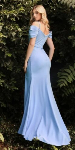 Cinderella Divine KV1057 Crepe Off The Shoulder Dress(Crepe Off The Shoulder Dress By Cinderella Divine Kv1057) -Dress Promotion Store KV1057 powderblue 1