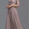 CLEARANCE - Aspeed M2340 Appliqued Mid-Length Long Formal Dress (Size Large)(Clearance Aspeed M2340 Appliqued Mid Length Long Formal Dress Size Large) -Dress Promotion Store M2340 aspeed mauve