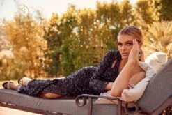 Nox Anabel S1013 One Sleeve Shoulder Strap Sequins/Beading Fitted Gown(One Sleeve Shoulder Strap Sequins Beading Fitted Gown By Nox Anabel S1013) -Dress Promotion Store S1013 3