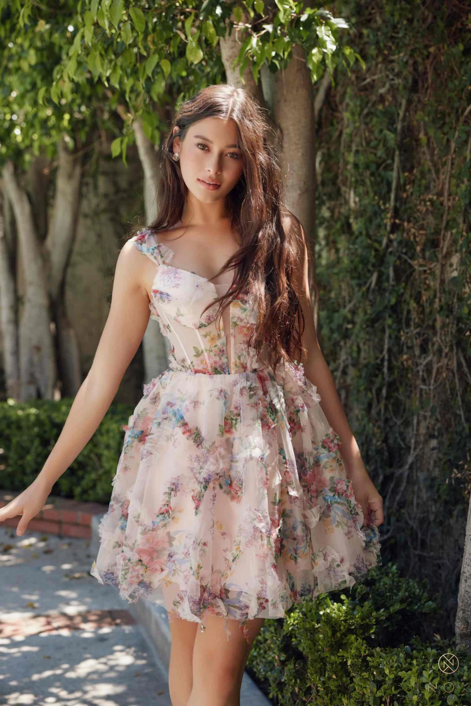Nox Anabel S849 Dress Floral Print A-Line Party Dress(Nox Anabel S849 Dress Floral Print A Line Party Dress) 7 Nox Anabel S849 Dress Floral Print A-Line Party Dress(Nox Anabel S849 Dress Floral Print A Line Party Dress) - Image 5