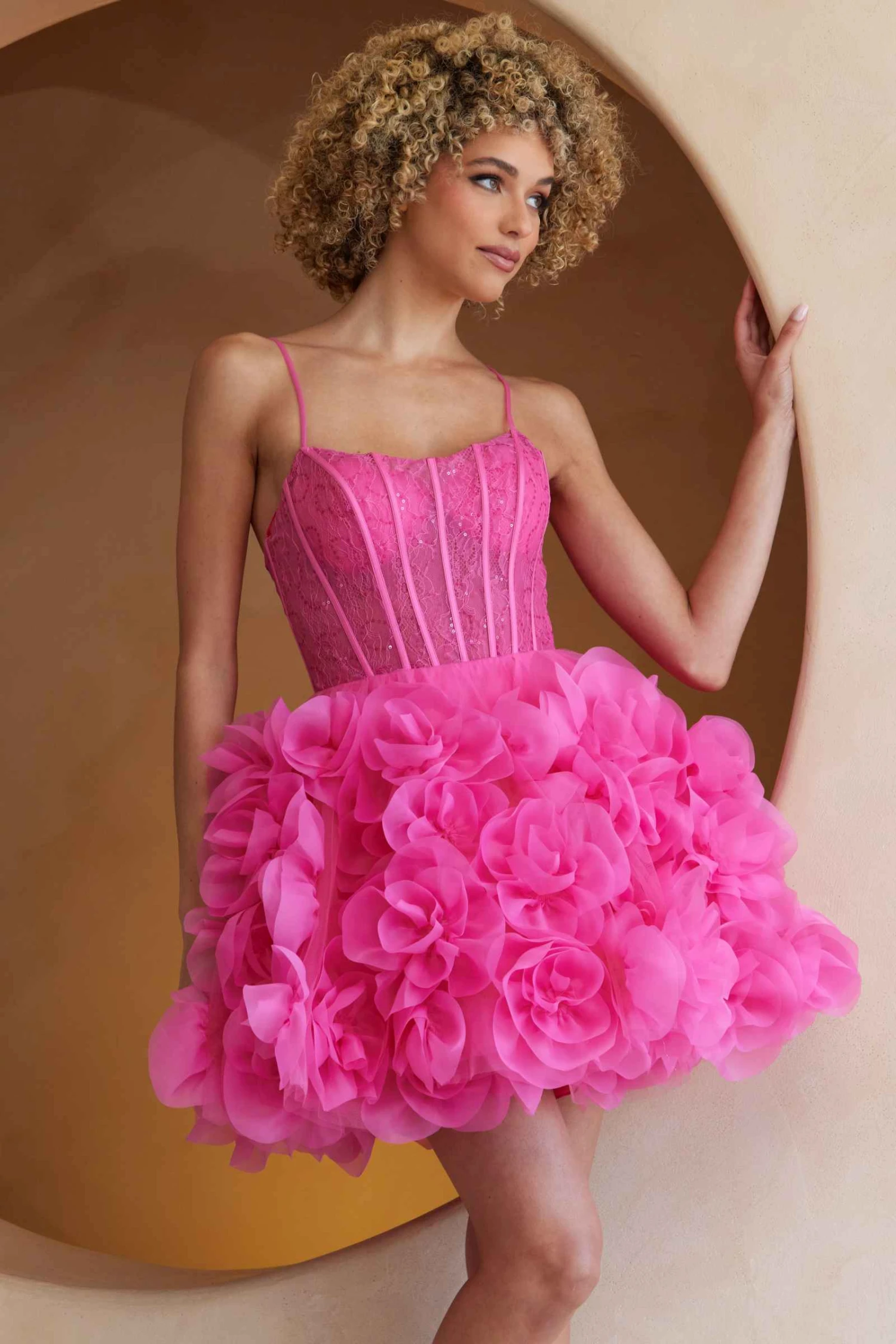 Amelia Couture SU083s Poofy Flower Ruffled A-Line Homecoming Dress(Amelia Couture Su083s Poofy Flower Ruffled A Line Homecoming Dress) 7 Amelia Couture SU083s Poofy Flower Ruffled A-Line Homecoming Dress(Amelia Couture Su083s Poofy Flower Ruffled A Line Homecoming Dress) - Image 5