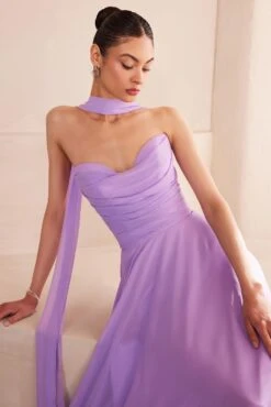 Ladivine Amoris T703W White Dress Strapless A-Line Gown(Ladivine Amoris T703w White Dress Strapless A Line Gown) -Dress Promotion Store T703 LAVENDER 2 3a9b8106 2a5d 48d8 b333 45917eecf526