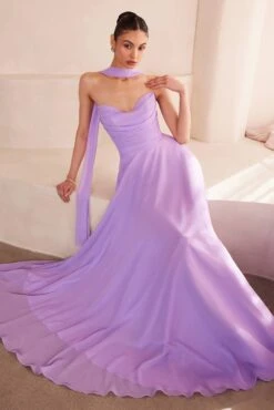 Ladivine Amoris T703 Dress Strapless A-Line Bridesmaid Gown(Ladivine Amoris T703 Dress Strapless A Line Bridesmaid Gown) -Dress Promotion Store T703 LAVENDER 3 1d76450b 521c 4f4e ba3c 695512be06a9