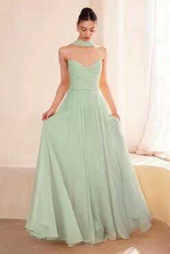 Ladivine Amoris T703 Dress Strapless A-Line Bridesmaid Gown(Ladivine Amoris T703 Dress Strapless A Line Bridesmaid Gown) -Dress Promotion Store T703 sage FRONT 1b73db59 ba89 4572 b727 10be94008165