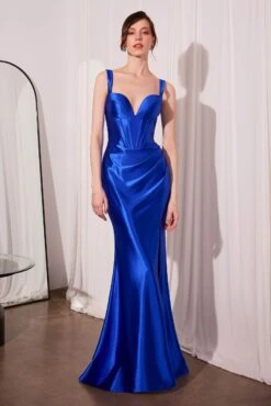 Ladivine Amoris T813 Long Fitted Corset Bodice Satin Prom Gown(Ladivine Amoris T813 Long Fitted Corset Bodice Satin Prom Gown) -Dress Promotion Store T813 ROYAL FRONT 08f7a643 7ee0 4dbb 91f6 e957f7245aa7