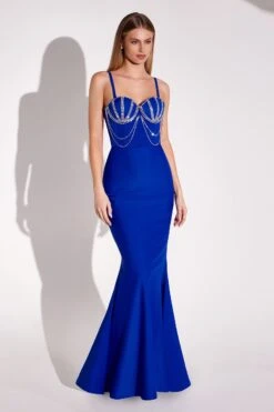 Ladivine Amoris T9003 Long Fitted Sweetheart Neck Evening Gown(Ladivine Amoris T9003 Long Fitted Sweetheart Neck Evening Gown) -Dress Promotion Store T9003P ROYAL FRONT