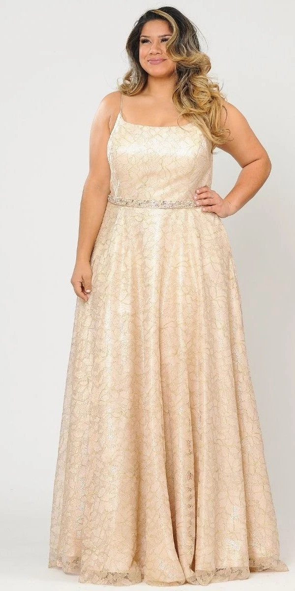 Lindas W1088 Square Neck Spaghetti Straps Floral Lace Plus Size Dress(Lindas W1088 Square Neck Spaghetti Straps Floral Lace Plus Size Dress) 3 Lindas W1088 Square Neck Spaghetti Straps Floral Lace Plus Size Dress(Lindas W1088 Square Neck Spaghetti Straps Floral Lace Plus Size Dress)