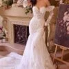 Andrea & Leo WL033 Dress Strapless Mermaid Bridal Gown & Sleeves(Andrea Leo Wl033 Dress Strapless Mermaid Bridal Gown Sleeves) 2 Andrea & Leo WL033 Dress Strapless Mermaid Bridal Gown & Sleeves(Andrea Leo Wl033 Dress Strapless Mermaid Bridal Gown Sleeves) -Dress Promotion Store WL033 OFF WHITE