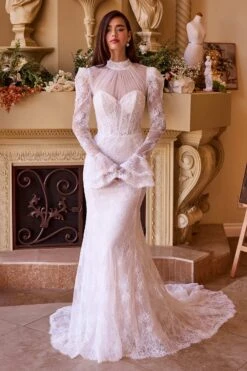 Andrea & Leo WL042 Dress Versatile Fitted Lace Bridal Gown(Andrea Leo Wl042 Dress Versatile Fitted Lace Bridal Gown)