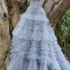 Andrea & Leo A1017 Corset Princessa Tulle Ruffle Ball Gown(Corset Princessa Tulle Ruffle Ball Gown By Andrea Leo A1017)