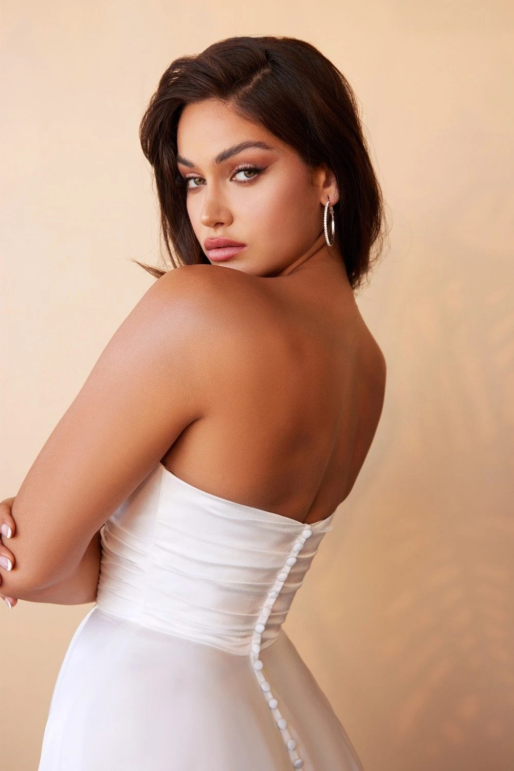 Cinderella Divine CD0166W Satin Strapless A-Line Ball Gown Sweetheart Neck(Ladivine Cd0166w Dress Satin Strapless Bridal A Line Ball Gown Sweetheart Neckline) 7 Cinderella Divine CD0166W Satin Strapless A-Line Ball Gown Sweetheart Neck(Ladivine Cd0166w Dress Satin Strapless Bridal A Line Ball Gown Sweetheart Neckline) - Image 5