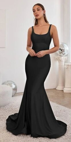 Ladivine CD2219 Long Stretch Mermaid Gown With Lace Up Back(Ladivine Cd2219 Long Stretch Mermaid Gown With Lace Up Back) -Dress Promotion Store cd2219 11