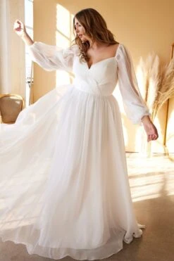 Cinderella Divine CD243WC Sweetheart Sheer Sleeve Chiffon Dress(Cinderella Divine Cd243wc Sweetheart Sheer Sleeve Chiffon Dress) -Dress Promotion Store cd243wc 1 a4a8c32b c417 4373 9938 b70af1345af5