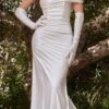 Cinderella Divine CD986W Glamour Glove Luxe Jersey Mermaid Gown(Cinderella Divine Cd986w Glamour Glove Luxe Jersey Mermaid Gown)