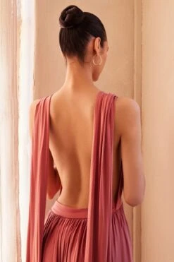 Amoris By Cinderella Divine CV01P(Amoris By Cinderella Divine Cv01p) -Dress Promotion Store cv01p cinnamon rose back zoom