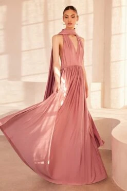 Amoris By Cinderella Divine CV01P(Amoris By Cinderella Divine Cv01p) -Dress Promotion Store cv01p mauve front