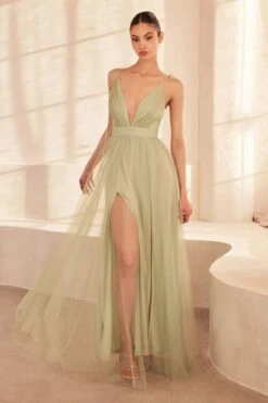 Amoris By Cinderella Divine SE005P (Pre-pack)(Amoris By Cinderella Divine Se005p Pre Pack) -Dress Promotion Store se005p sage 1