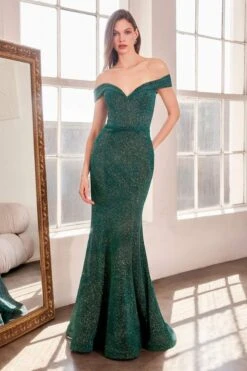Ladivine Amoris T602 Off Shoulder Sweetheart Neck Fitted Prom Gown(Ladivine Amoris T602 Off Shoulder Sweetheart Neck Fitted Prom Gown) -Dress Promotion Store t602 teal front