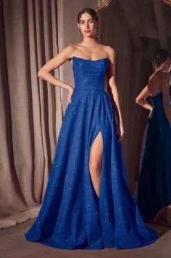 Ladivine Amoris T701 Strapless Glitter A-Line Gown(Ladivine Amoris T701 Strapless Glitter A Line Gown) 13 Ladivine Amoris T701 Strapless Glitter A-Line Gown(Ladivine Amoris T701 Strapless Glitter A Line Gown) -Dress Promotion Store t701 royal front