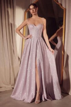 Ladivine Amoris T706 Dress Off The Shoulder Fitted Gown(Ladivine Amoris T706 Dress Off The Shoulder Fitted Gown) -Dress Promotion Store t706 lt pink front