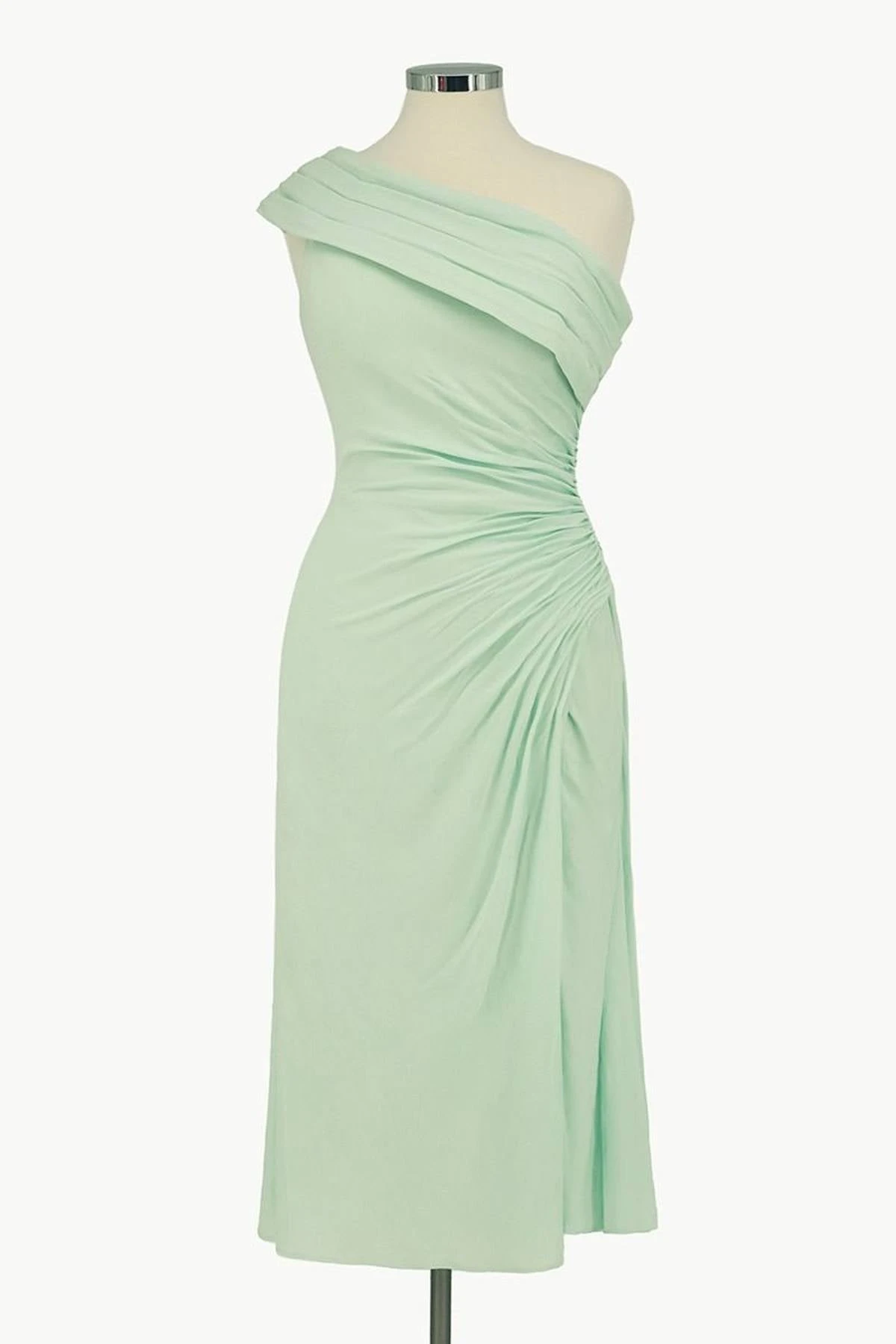 Ladivine Amoris T802 Knee Length One Shoulder Chiffon Dress(Ladivine T802 Knee Length One Shoulder Chiffon Dress) 4 Ladivine Amoris T802 Knee Length One Shoulder Chiffon Dress(Ladivine T802 Knee Length One Shoulder Chiffon Dress) - Image 2