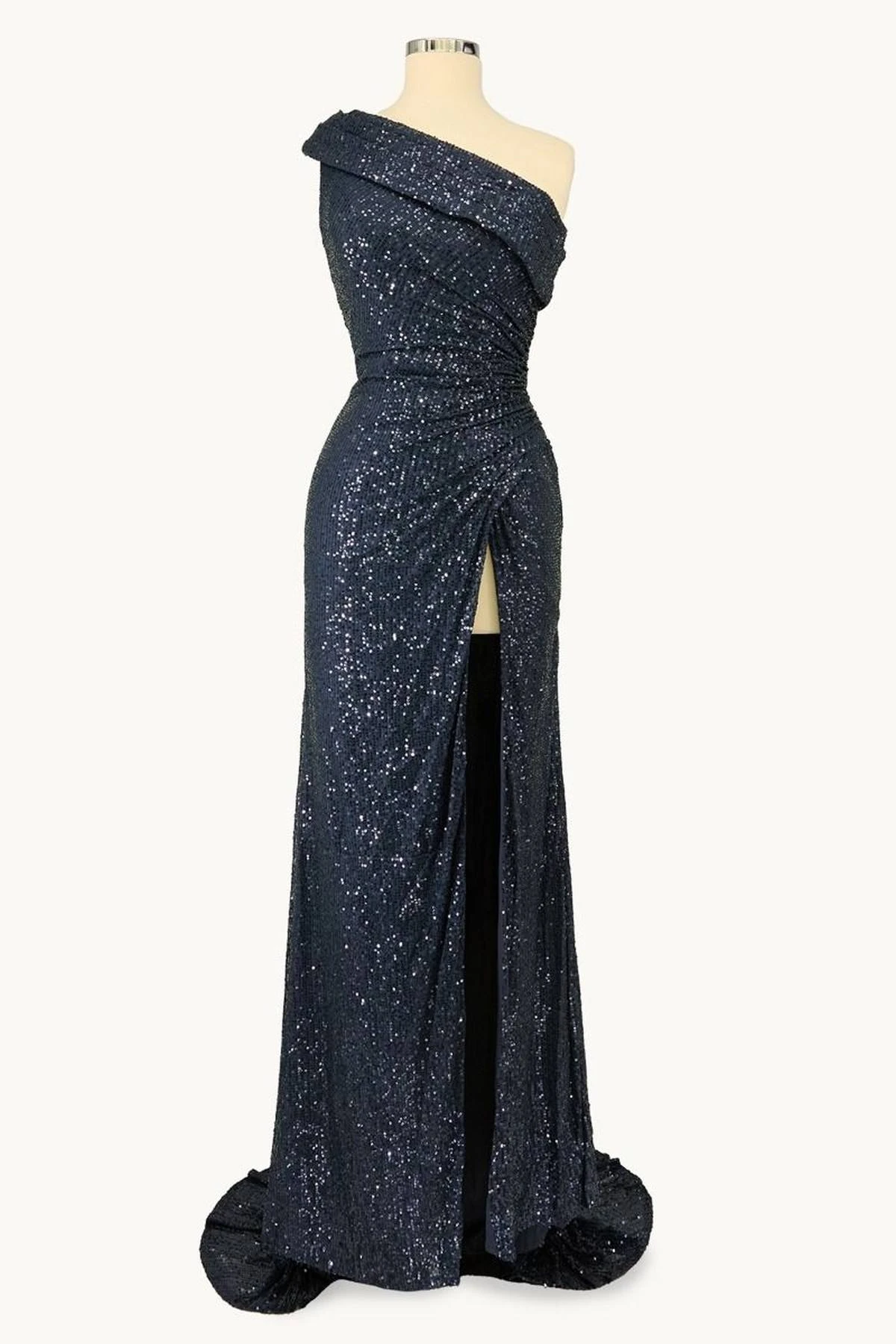 Ladivine Amoris T806 One Shoulder Evening Sequin Dress Leg Slit(Ladivine T806 One Shoulder Evening Sequin Dress Leg Slit) 4 Ladivine Amoris T806 One Shoulder Evening Sequin Dress Leg Slit(Ladivine T806 One Shoulder Evening Sequin Dress Leg Slit) - Image 2
