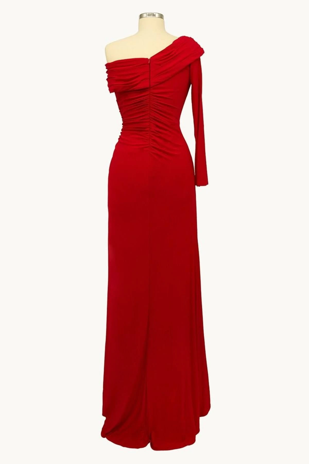 Ladivine Amoris T808 One Sleeve Off Shoulder Fitted Gown With Slit(Ladivine T808 One Sleeve Off Shoulder Fitted Gown With Slit) 5 Ladivine Amoris T808 One Sleeve Off Shoulder Fitted Gown With Slit(Ladivine T808 One Sleeve Off Shoulder Fitted Gown With Slit) - Image 3