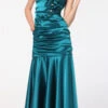 CLEARANCE - Cinderella Divine 5098 Teal Mermaid Dress Pleated Bodice Gown (Size 2XL)(Clearance Cinderella Divine 5098 Teal Mermaid Dress Pleated Bodice Gown Size 2xl)