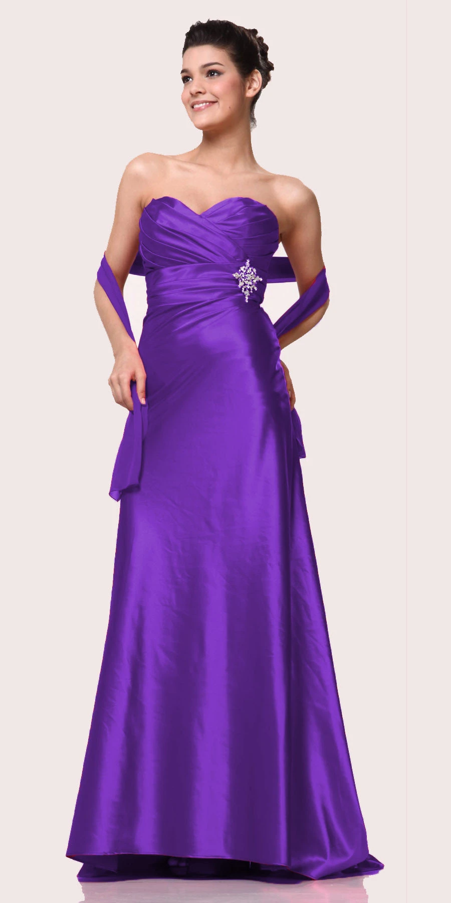 CLEARANCE - Cinderella Divine 7704 Strapless Sweetheart Long Satin Dress (Size L)(Clearance Cinderella Divine 7704 Strapless Sweetheart Long Satin Dress Size L) 3 CLEARANCE - Cinderella Divine 7704 Strapless Sweetheart Long Satin Dress (Size L)(Clearance Cinderella Divine 7704 Strapless Sweetheart Long Satin Dress Size L)