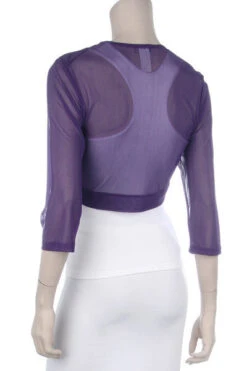 Purple Sheer Bolero Chiffon 3/4 Length Purple Chiffon Bolero Jacket(Purple Sheer Bolero Chiffon 3 4 Length Purple Chiffon Bolero Jacket) 19 Purple Sheer Bolero Chiffon 3/4 Length Purple Chiffon Bolero Jacket(Purple Sheer Bolero Chiffon 3 4 Length Purple Chiffon Bolero Jacket) -Dress Promotion Store yhst 94935736666794 2453 1589904275 0d93f132 d931 4050 97f4 917db14694bb
