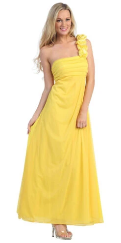 Eureka 1701 Rosette Strapped One Shoulder Long Dress(Rosette Strapped One Shoulder Long Orange Column Dress) -Dress Promotion Store yhst 94935736666794 2454 1033989879 8d4bfc2e 01ee 4b96 bb79 a2e26ac5d199