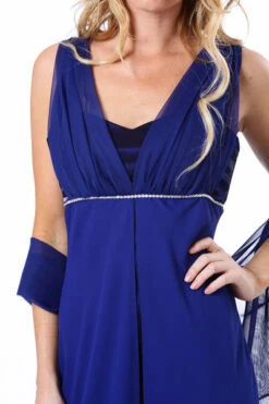 CLEARANCE - Eureka 1146 Long Sleeveless Belted Empire Waist Gown (Size L)(Long Sleeveless Belted Empire Waist Black Concert Gown) 18 CLEARANCE - Eureka 1146 Long Sleeveless Belted Empire Waist Gown (Size L)(Long Sleeveless Belted Empire Waist Black Concert Gown) -Dress Promotion Store yhst 94935736666794 2454 757464336