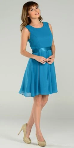 Poly USA | Ed Young 7290 Modest Chiffon Dress Knee Length A Line(Modest Royal Blue Semi Formal Chiffon Dress Knee Length A Line) -Dress Promotion Store yhst 94935736666794 2455 349945677 77827b22 2cd8 48e7 993d f2f7d708e384