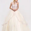 Eureka 3060 Halter Neck Corset Bodice Princess Gown Poofy(Halter Neck Corset Bodice Blush Princess Gown Poofy)