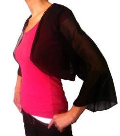 Mid Length Sleeve Sheer Plum Chiffon Bolero Jacket 3/4 Length Shrug(Mid Length Sleeve Sheer Plum Chiffon Bolero Jacket 3 4 Length Shrug) -Dress Promotion Store yhst 94935736666794 2457 1154795134 e85089ec e160 458c 8cd2 582aa865fd64