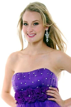 CLEARANCE - Cinderella Divine 414 Short A-Line Tulle Dress (Size 6)(Purple Homecoming Dress Short A Line Tulle Skirt Strapless Flower) -Dress Promotion Store yhst 94935736666794 2457 1419886964 bb8f3a50 9365 417d 9057 7509bc24125c