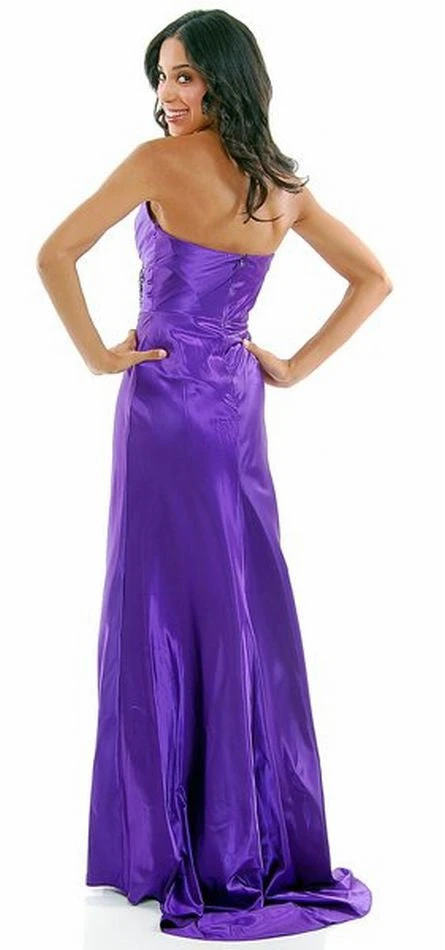 CLEARANCE - Cinderella Divine 7704 Strapless Sweetheart Long Satin Dress (Size L)(Clearance Cinderella Divine 7704 Strapless Sweetheart Long Satin Dress Size L) 4 CLEARANCE - Cinderella Divine 7704 Strapless Sweetheart Long Satin Dress (Size L)(Clearance Cinderella Divine 7704 Strapless Sweetheart Long Satin Dress Size L) - Image 2