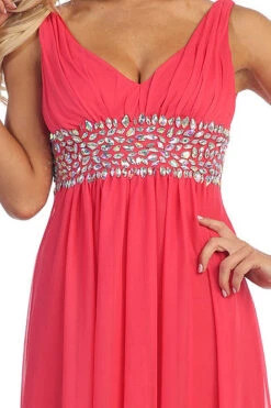 CLEARANCE - Celavie 7003 V-Neck Empire Dress Chiffon A-Line (Size S)(Clearance Celavie 7003 V Neck Empire Dress Chiffon A Line Size S) 11 CLEARANCE - Celavie 7003 V-Neck Empire Dress Chiffon A-Line (Size S)(Clearance Celavie 7003 V Neck Empire Dress Chiffon A Line Size S) -Dress Promotion Store yhst 94935736666794 2457 1873386572 1