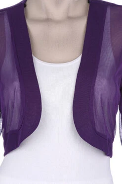 Sheer Chiffon Bolero Jacket 3/4 Length(Royal Blue Sheer Bolero Chiffon 3 4 Length Royal Blue Chiffon Bolero Jacket) -Dress Promotion Store yhst 94935736666794 2458 29786197 bbe2861e f762 4cc2 af0f 0c484d70fda6